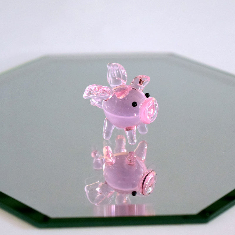 Teeny Pig - Flying | Glass Blowers of Manitou